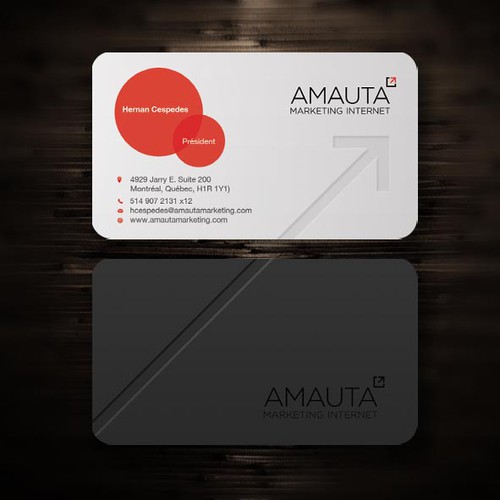 SLEAK AND PROFESSIONAL EMBOSSED BUSINESS CARD