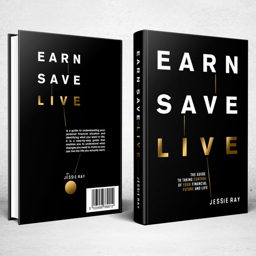 Book cover design for Earn Save Live