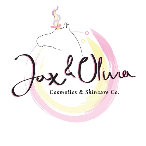 Exciting whimsical concept for, "Jax and Olivia," a cosmetics and skincare Co.