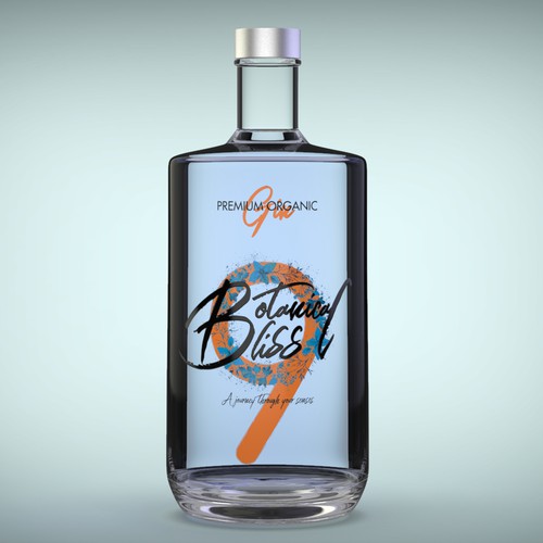 Gin label design