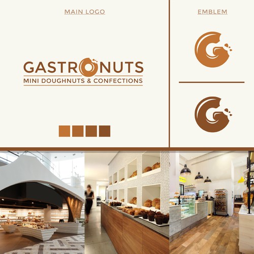 Modern and classy logo for Mini Doughnut and Confection co.