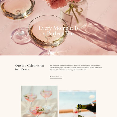 Sparkling Wine Company Website Design