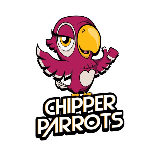 "Chipper Parrots" Logo / Mascot Design