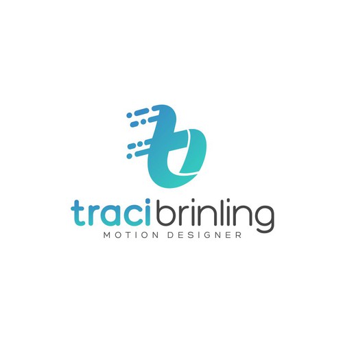 motion logo for traci brinling designer