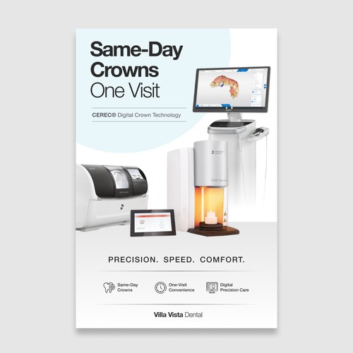 Clean & Modern Poster for Advanced Dental Technology