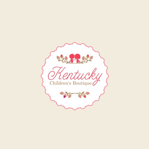 A feminine and cute logo for Southern children boutique