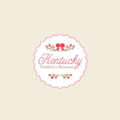 A feminine and cute logo for Southern children boutique