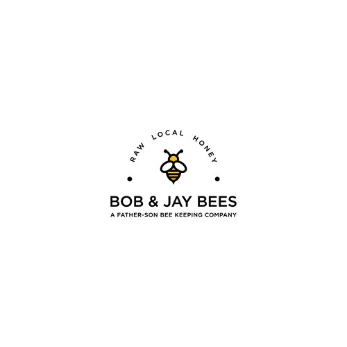 Logo concept for bob & jay bees