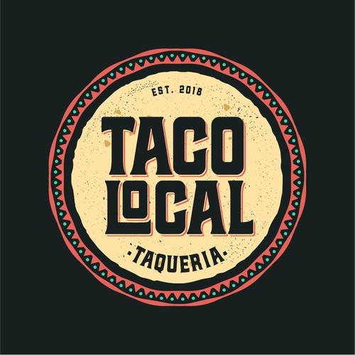 Tortilla Logo For Taco Food Trucks