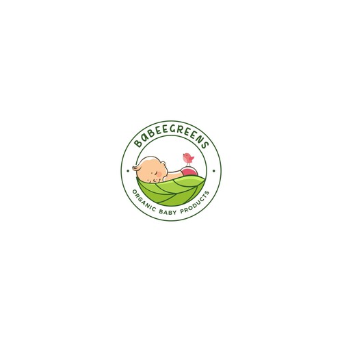 Logo for Organic Baby Products Company.