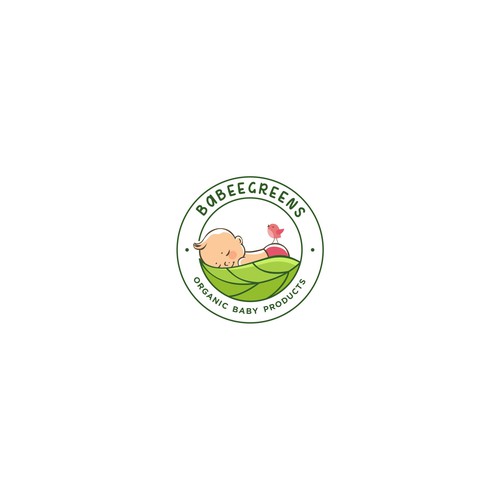 Logo for Organic Baby Products Company.