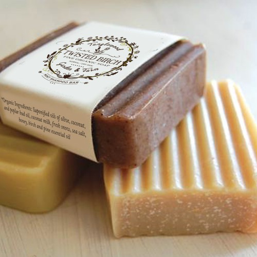 Create an enchanting label for Tanglewood Garden & Farm organic soap