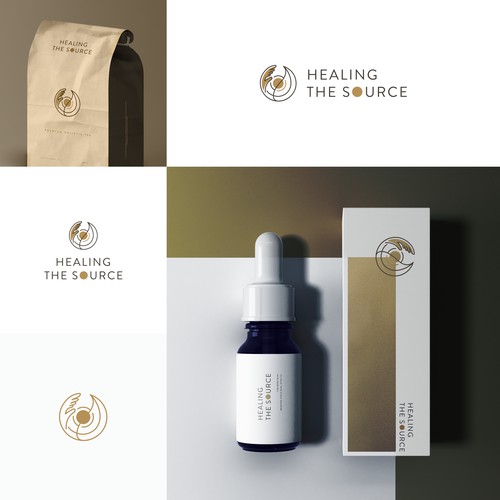 Unique healing logo design.