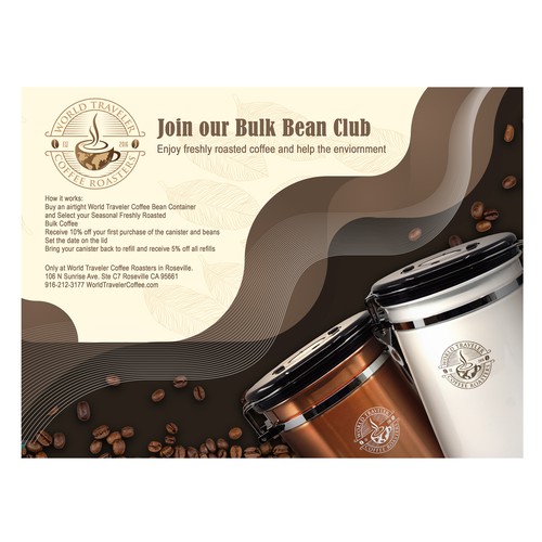 coffee canister flyer