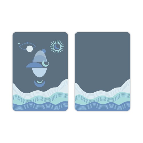 Somatic Card illustration centered on themes of Calm and Grounding,