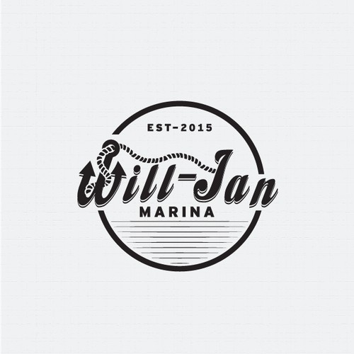 Logo design for Will-Jan Marina 