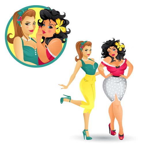 Mascots for Awkward Beauty brand