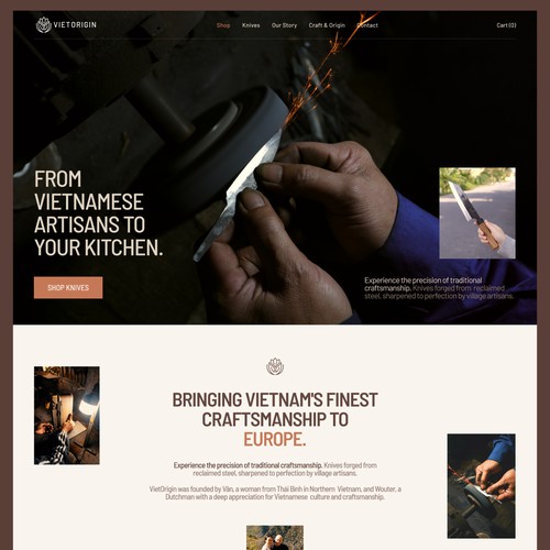 Shopify Knife Store Design & Development