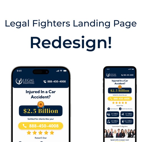 Legal Firm lading page redesign