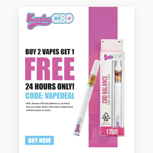 CBD sales email design