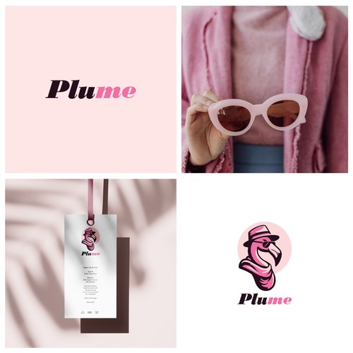 Stylish Logo for Plume clothing brand