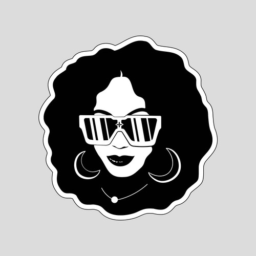 Vector graphic to represent a cool birthday girl
