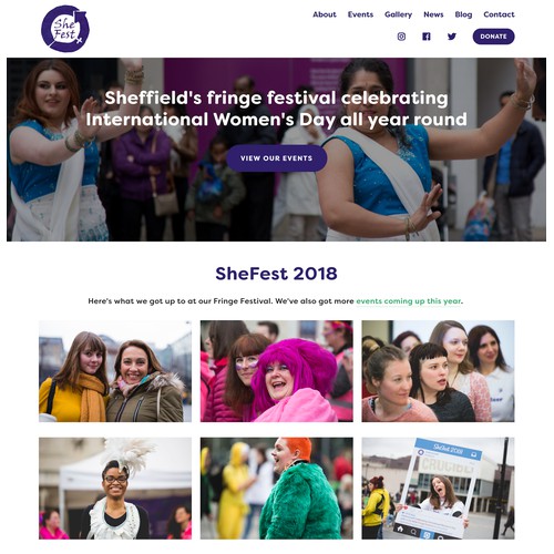 SheFest Sheffield Website