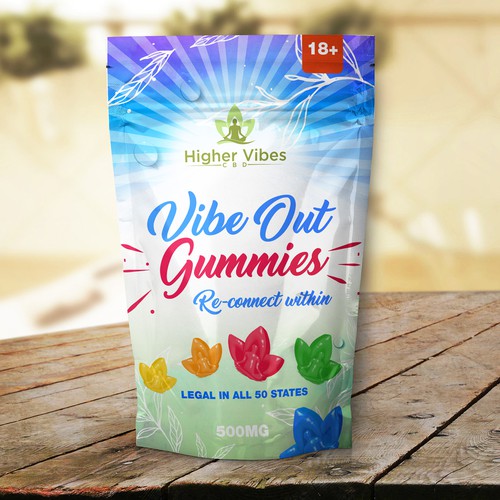 Vibe out gummies package