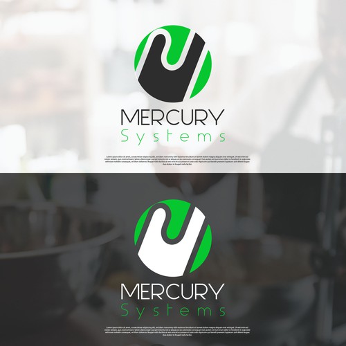 logo concept for mercury Systems.