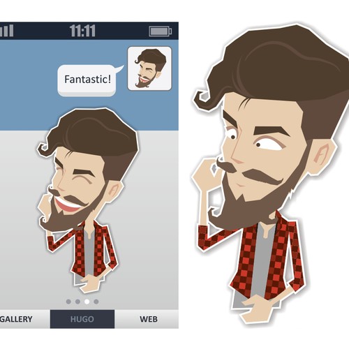 Illustrate and Animate a character for an iPhone app, new in 2015!