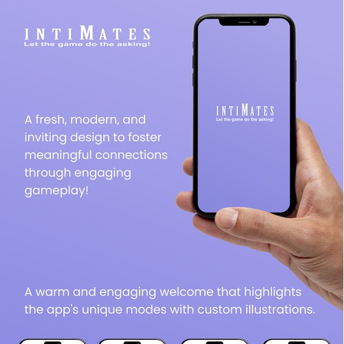 App UI design for relationship game on smart phones