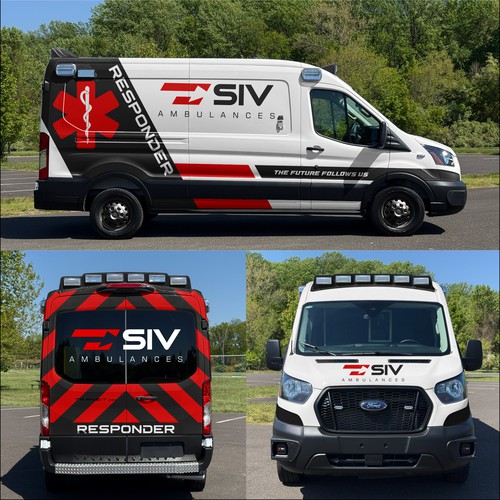 van wrap design for SIV AMBULANCES