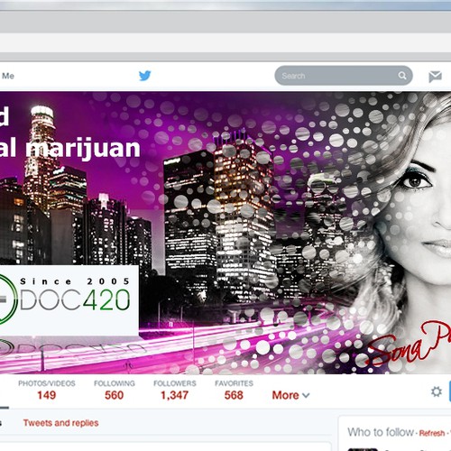 Twitter cover for medical marijuana doctor