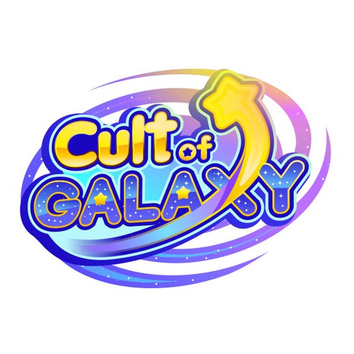 Playful logo for a space-fantasy video game series