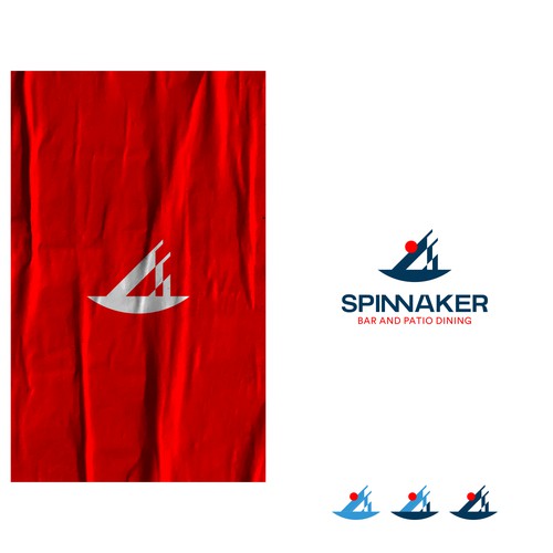 minimalist logo for Spinnaker Bar & Patio dining