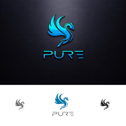Logo for online videogaming community: PURE