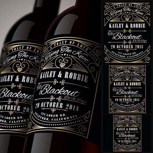 Wine label design for Personal Wine