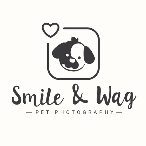 Smile and Wag - Dog Photography logo design