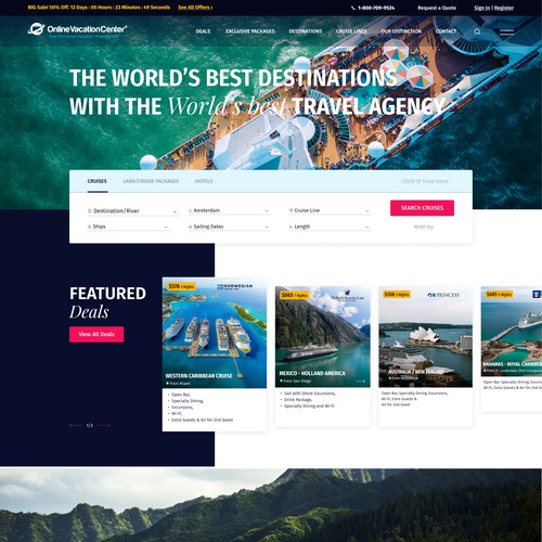Cruise vacation site