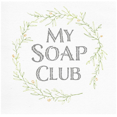 Logo concept for natural cosmetics "My Soap Club"