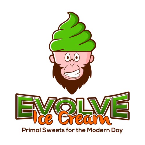 Create a logo for a paleo-centric ice cream startup!