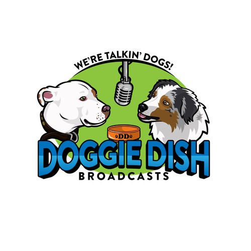 Logo for podcast and video series about dogs.