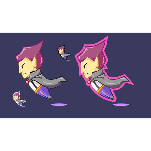 Game characters/background concept images
