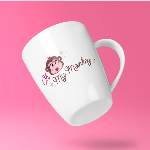 Logo illustrated Monkey Fun, Modern or Glamorous: it's up to you!