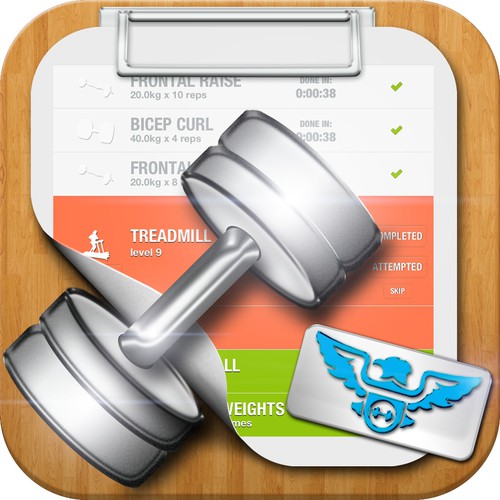 iPad App Icon for Fitness Hawk