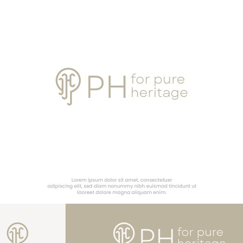 Simple logo for purr heritage