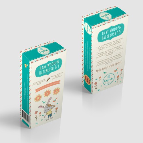 Baby Wooden Hairbrush Set