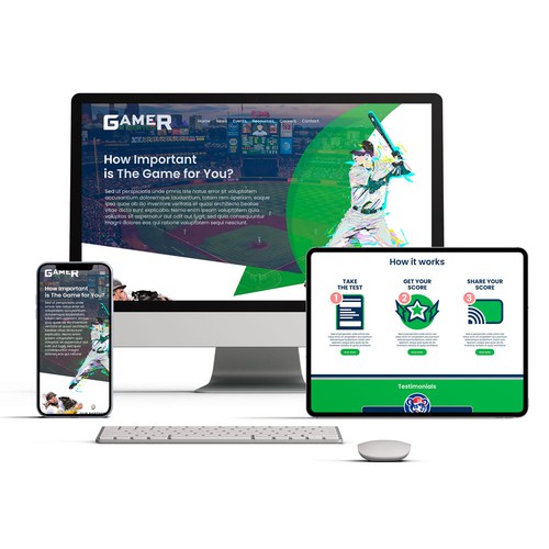 Winning Design for Sports website