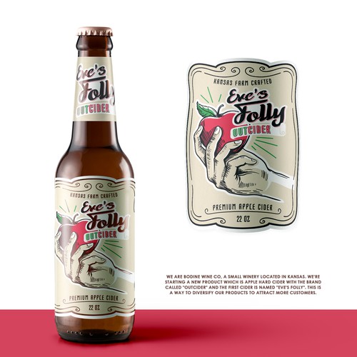 Modern Vintage Cider Label Design