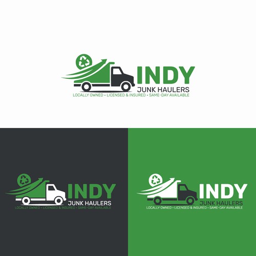 Indy Junk Haulers Bold Logo Design
